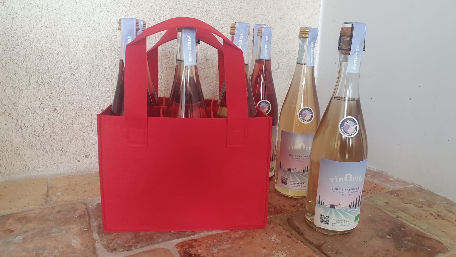 Présentation des bouteilles